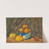 Nature morte aux pommes, sur fond de tenture rayée by Paul Sérusier