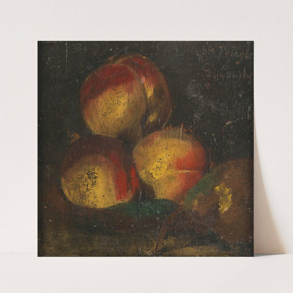 Nature Morte Aux Trois Peches Et A La Poire (1871) by Gustave Courbet