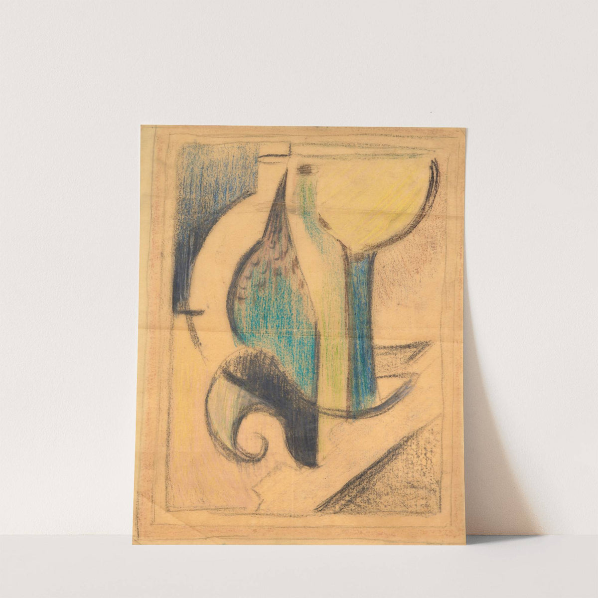 Nature morte avec bouteille (étude) (circa 1915) by Albert Gleizes