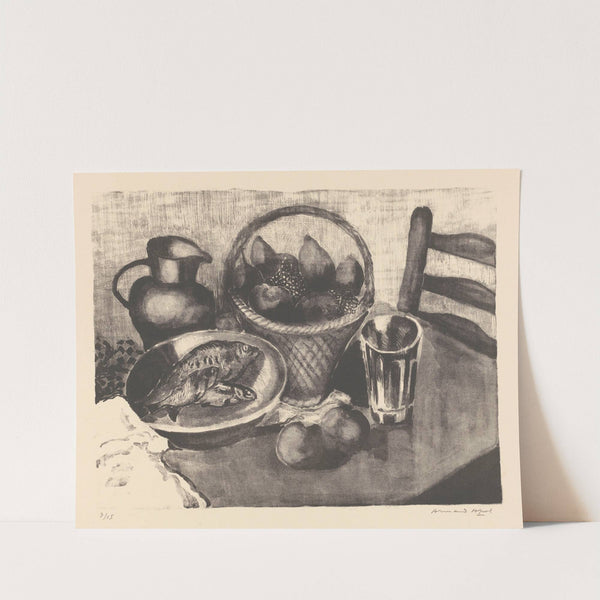 Nature morte avec fruits et poissons (20th Century) by Armand Apol