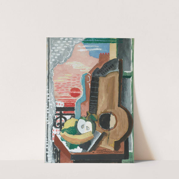 Nature Morte Devant La Fenêtre (circa 1920) by Louis Marcoussis