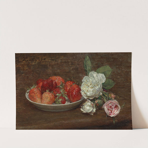 Nature morte, grosses fraises et roses (1878) by Henri Fantin-Latour