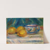 Nature Morte, Trois Citrons Et Une Tasse by Pierre-Auguste Renoir