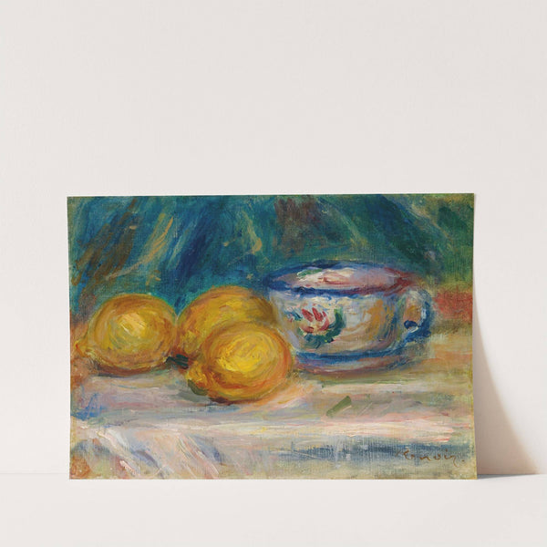 Nature Morte, Trois Citrons Et Une Tasse by Pierre-Auguste Renoir
