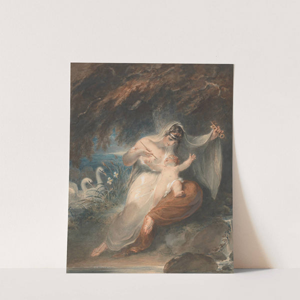 Nature unveils herself to the infant Shakespeare; Thomas Gray, The Progress of Poesy, III.1 by William Hamilton