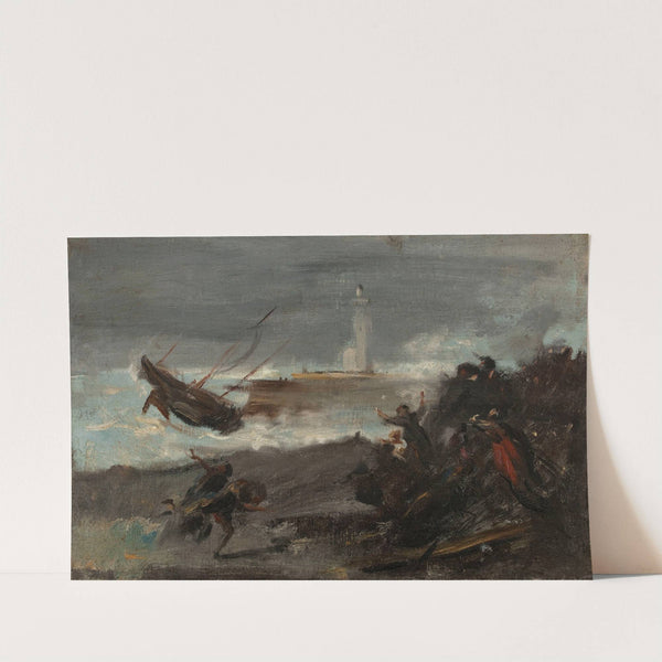 Naufrage dans le port de Dieppe (1873) by Jean-Baptiste Carpeaux