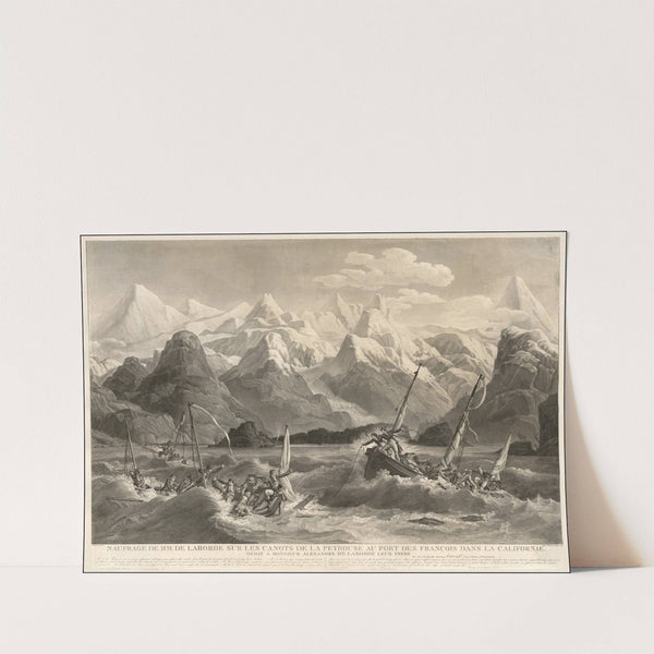 Naufrage De M.M. De Laborde Sur Les Canots De La Peyrouse Au Port Des Francois Dans La Californie (1786) by Louis-Philippe Crepin