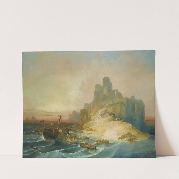 Naufragio En La Costa (Shipwreck Off The Coast) (1855) by Eugenio Lucas Velázquez