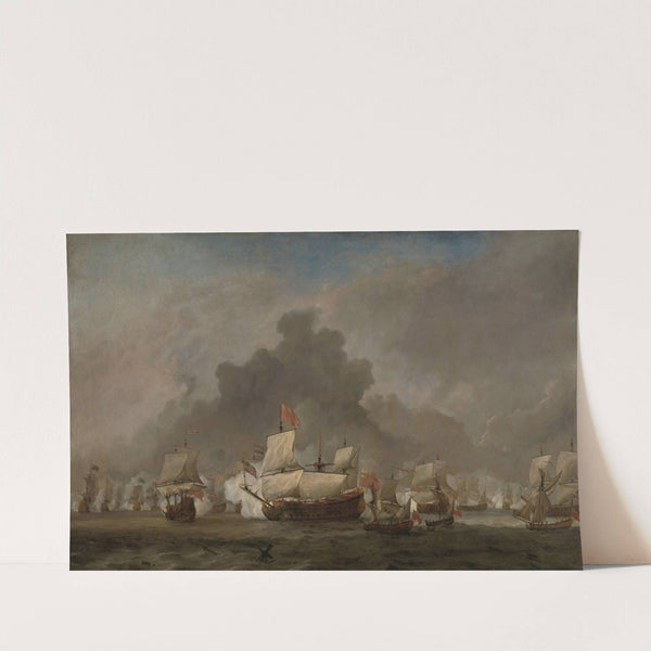 Naval Battle by Willem van de Velde the Younger