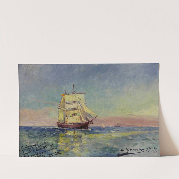 Nave Sobre el Mar (Ship at Sea) by Luis Graner i Arrufi