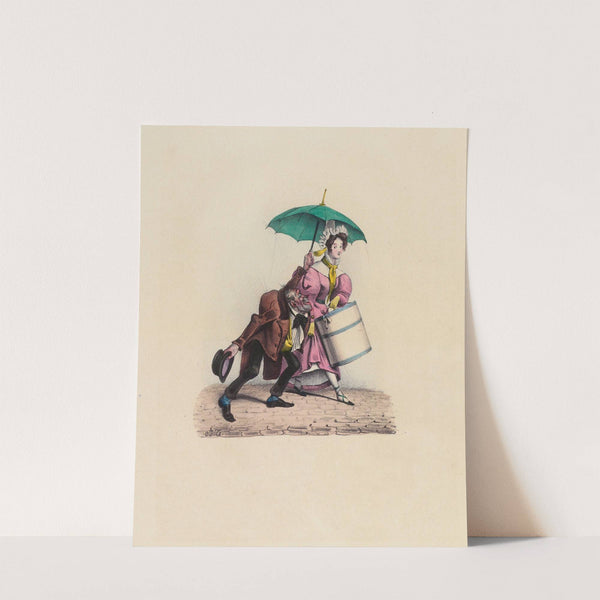 Ne faîtes pas attention, je suis brûlant J’ai besoin d’eau, séduisante modiste by Charles-Joseph Traviès de Villers