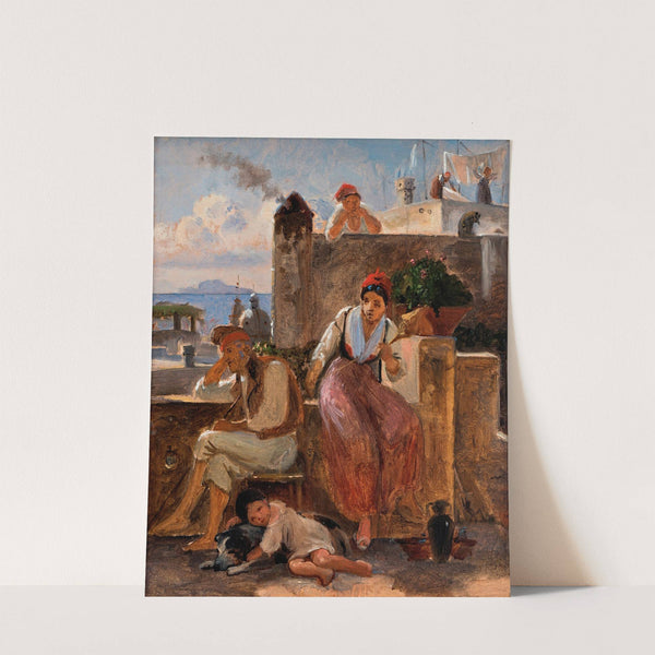 Neapolitan way of life. Study by Wilhelm Marstrand