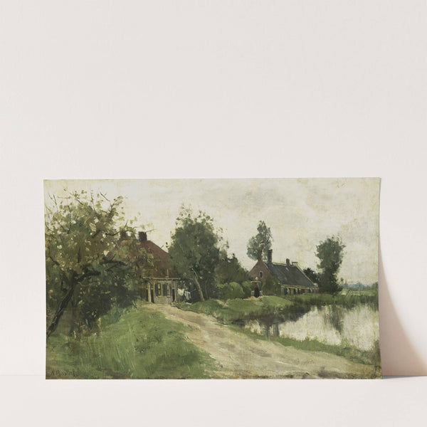 Near Breukelen on the Vecht (c. 1870 - c. 1923) by Nicolaas Bastert