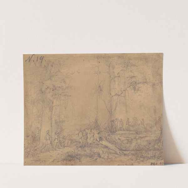 Near Corinth, Mississippi, 1862 (1862) by Adolph Metzner