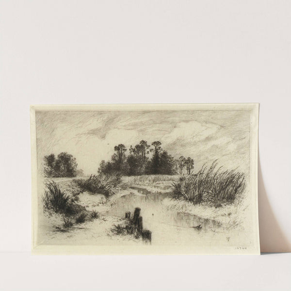 Near Easthampton, L.I. (Passaic Meadows) (ca. 1880-1890) by Thomas Moran