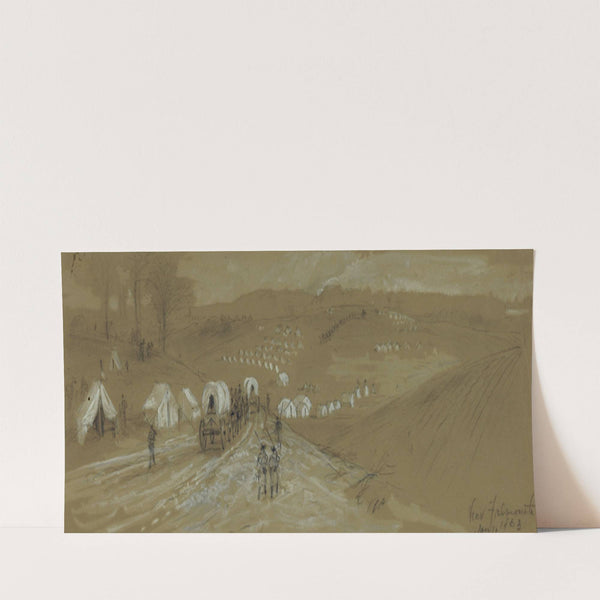 Near Falmouth, Jany. 1863 (1863) by Alfred Rudolph Waud