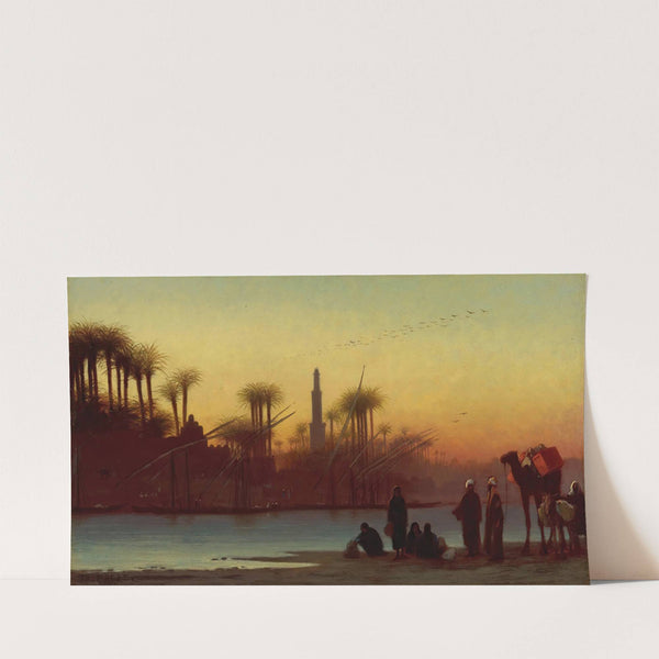 Near Manfalout, Egypt by Charles Théodore Frère