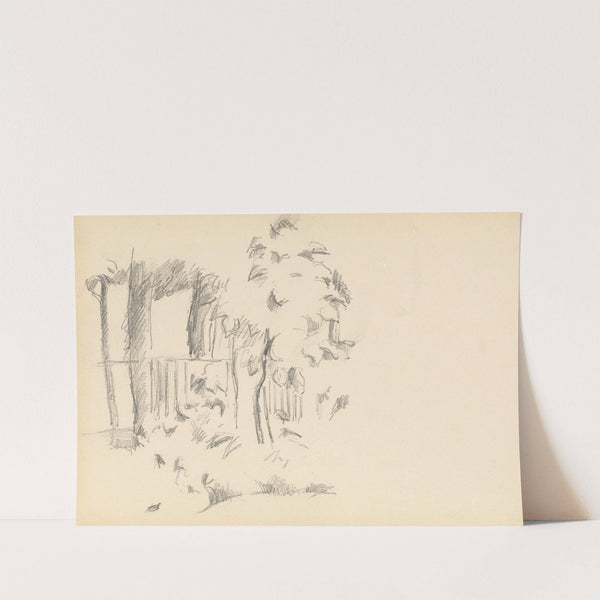 Near the Pool at Jas de Bouffan (1883-1887) by Paul Cézanne