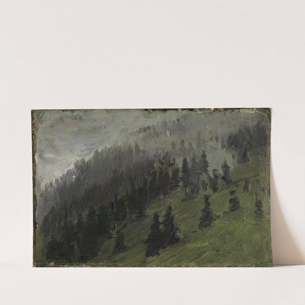 Nebel zwischen Tannen (1905) by Franz Marc