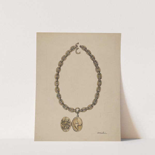 Necklace and Locket (c. 1937) by Molly Bodenstein