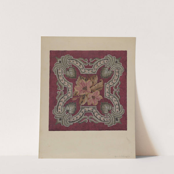 Needlepoint and Beadwork Square by Erwin Schwabe