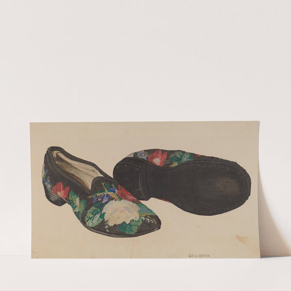 Needlepoint Slippers (c. 1940) by LeRoy Griffith