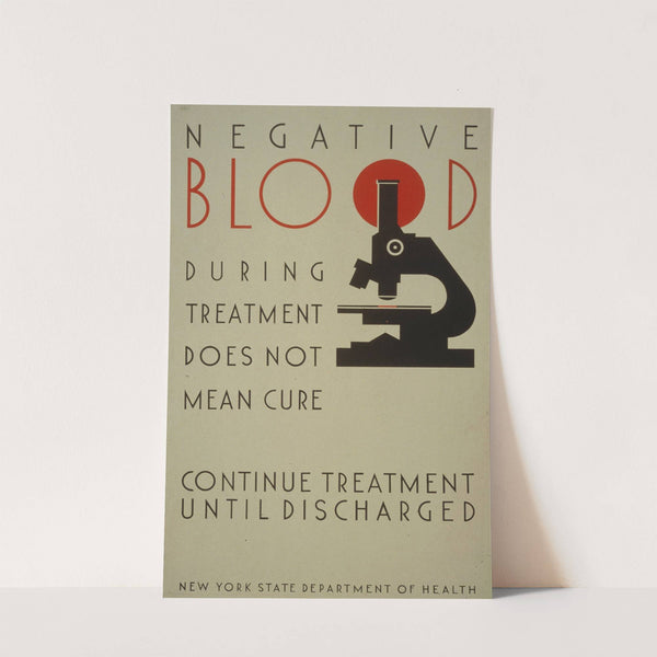 Negative blood during treatment does not mean cure Continue treatment until discharged (1936-1939) by Leslie Bryan Burroughs