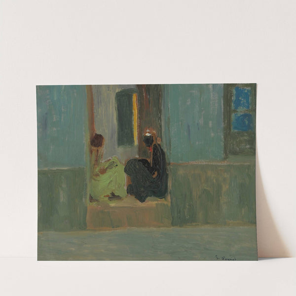 Negras en la puerta o Negras en zaguán by Pedro Figari