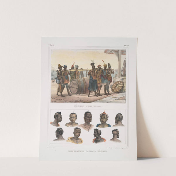 Nègres cangueiros; Différentes nations nègres by Jean Baptiste Debret