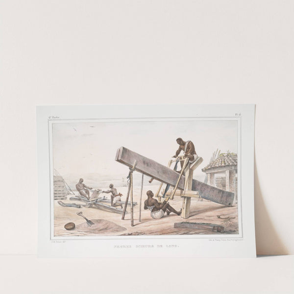 Nègres scieurs de long by Jean Baptiste Debret