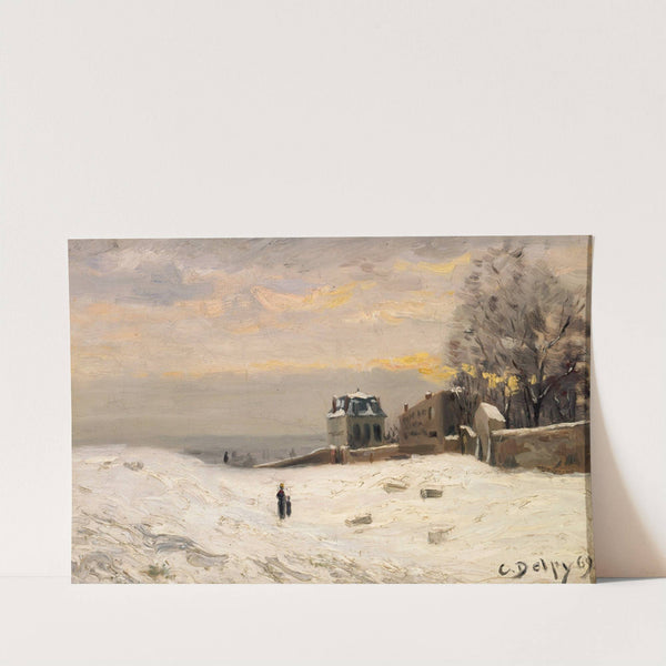 Neige à Montmartre by Hippolyte Camille Delpy