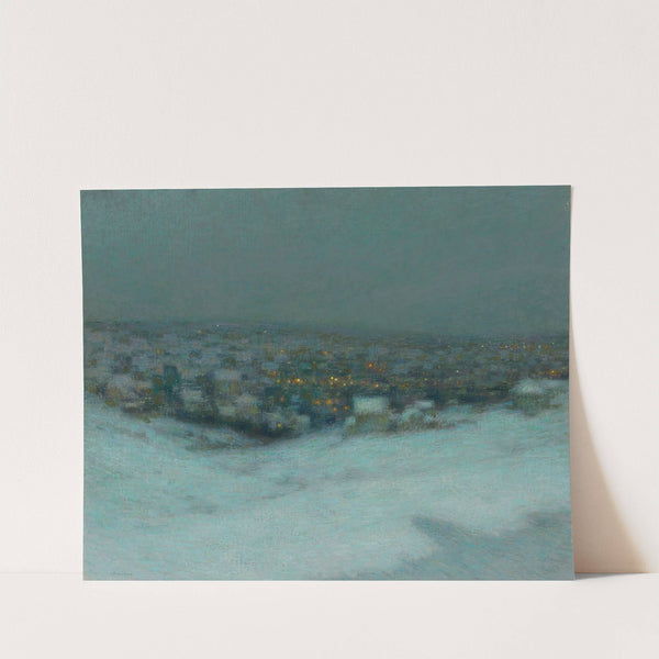 Neige Au Clair De Lune by Henri Le Sidaner