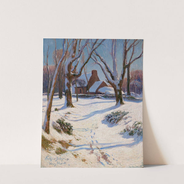 Neige en Bretagne by Henry Moret