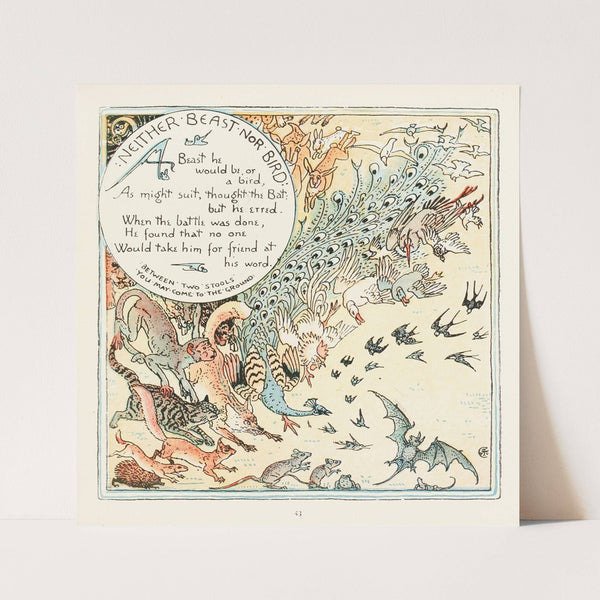 Neither Beast nor Bird (1908) by Walter Crane
