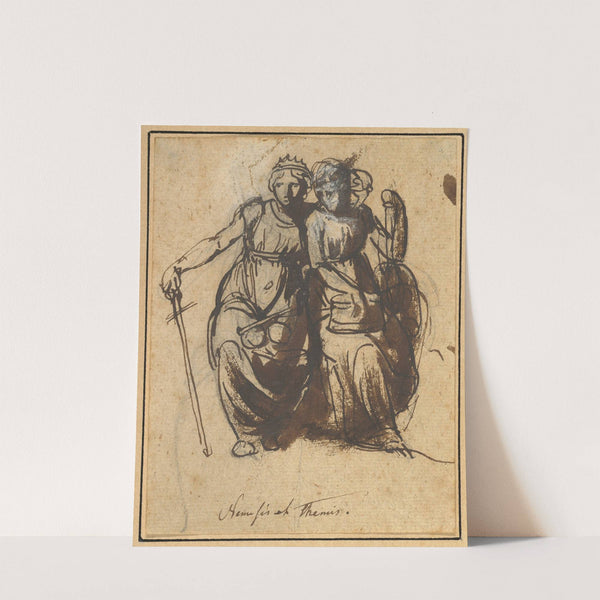 Nemesis and Themis by Nicolai Abildgaard