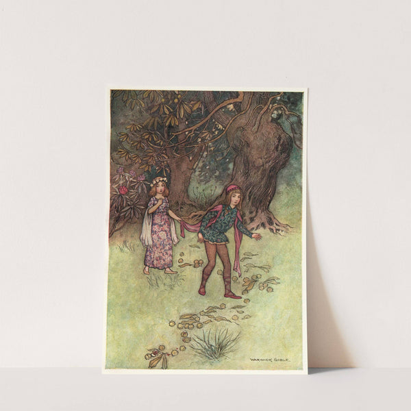 Nennillo and Nennella in the Wood by Warwick Goble