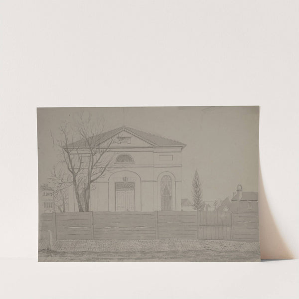 Neoclassic building with 'MDCCXIX' on pediment, Charleston by John Rubens Smith