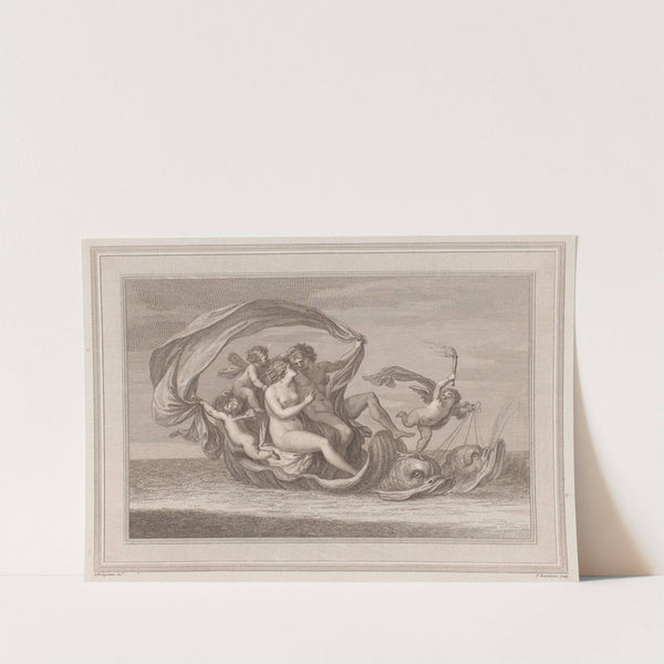 Neptune And Galatea Riding In A Shell, Driven By Dolphins (1787) by Giovanni Battista Cipriani