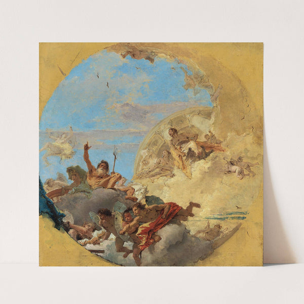 Neptune and The Winds (1760s) by Giovanni Battista Tiepolo