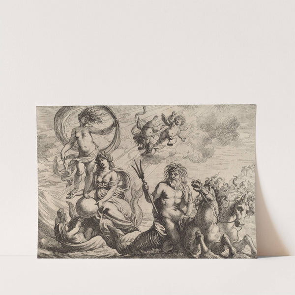 Neptune with Two Horses on the Sea by Cornelis Schut