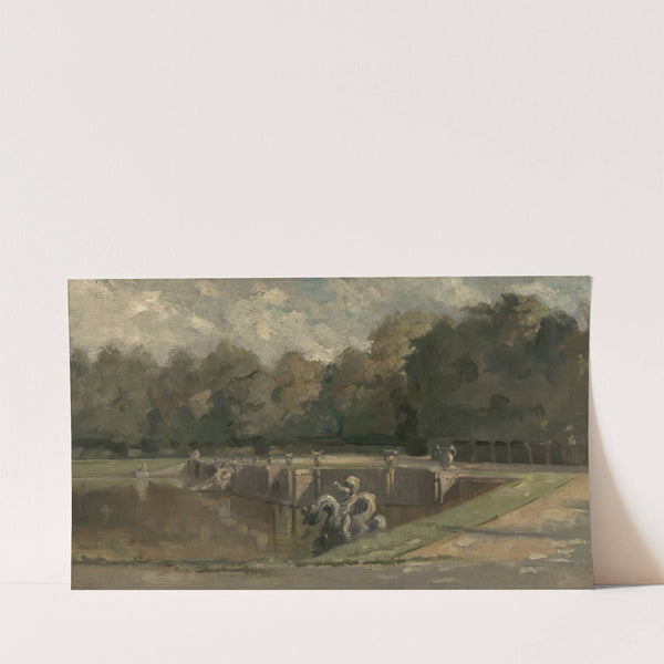 Neptun’s Pool in Versailles (circa 1866) by Charles François Daubigny