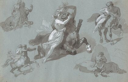 Nessus and Dejanira in Four Poses, and the Dying Nessus