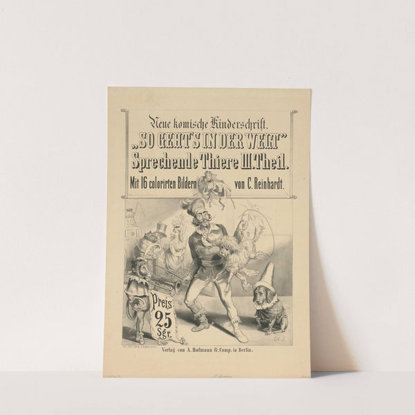 Neue komische Kinderschrift. ‘So geht’s in der Welt’ Sprechende Tiere III. Teil (1870) by Hermann Scherenberg