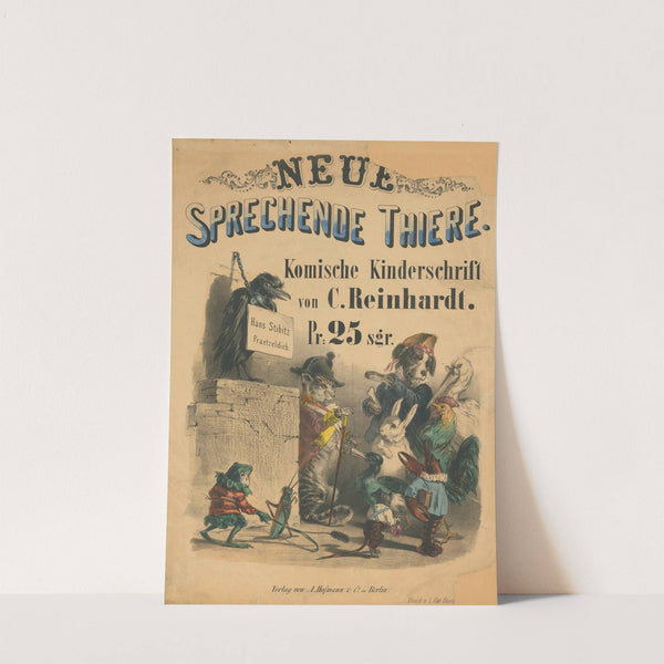 Neue Sprechende Tiere. Komische Kinderschrift von C. Reinhardt (1858) by Paul Meyerheim