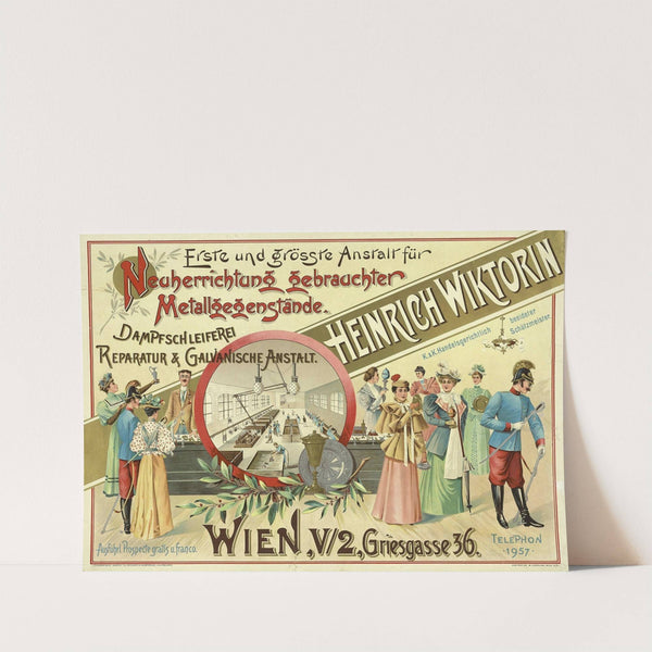 Neuerrichtung gebrauchter Metallgegenstände - Galvanische Anstalt Heinrich Wiktorin by Anonymous