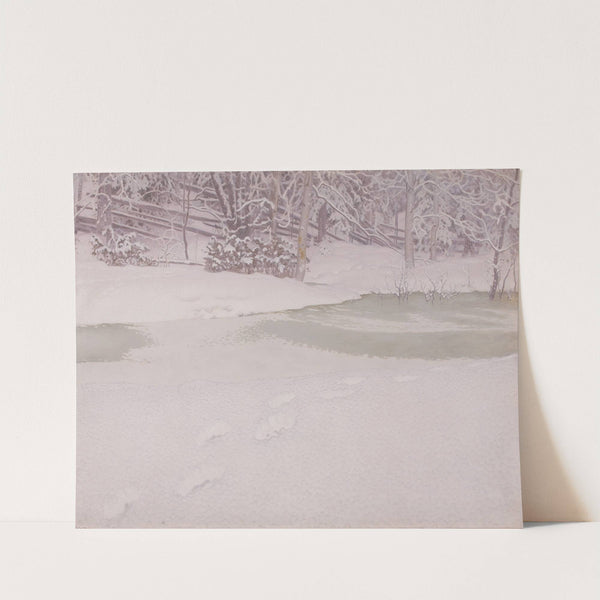 Neugefallener Schnee (1909) by Gustav Fjæstad