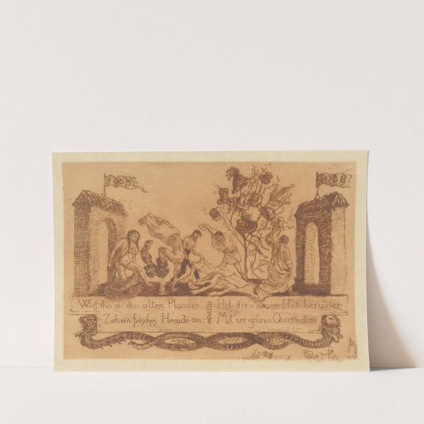 Neujahrskarte 1906 (1906) by Albert Welti