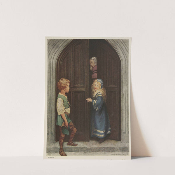 'Never mind, Princess Irene,' he said. 'You, mustn’t kiss me tonight.' by Jessie Willcox Smith