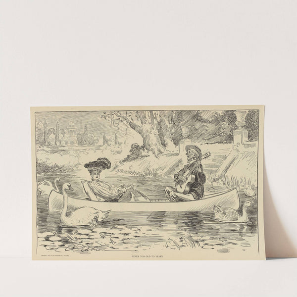 Never too old to yearn (1900-1905) by Charles Dana Gibson