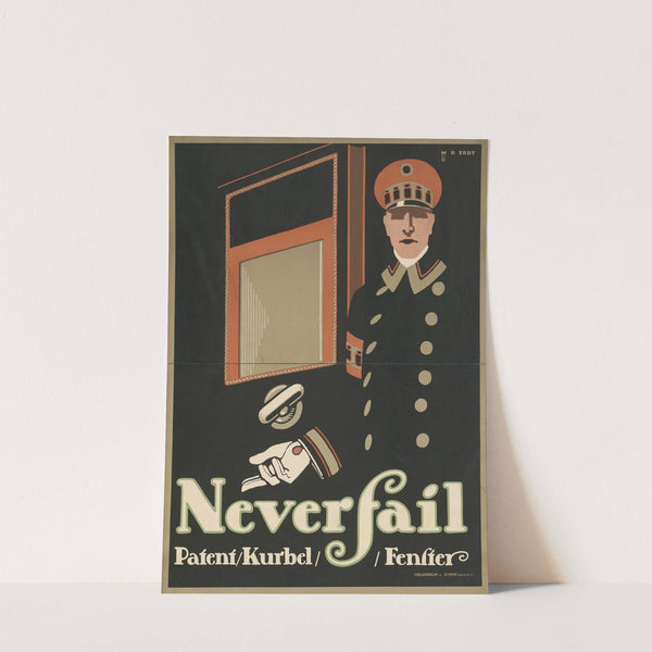 Neverfail Patent Kurbel Fenster (1911) by Hans Rudi Erdt